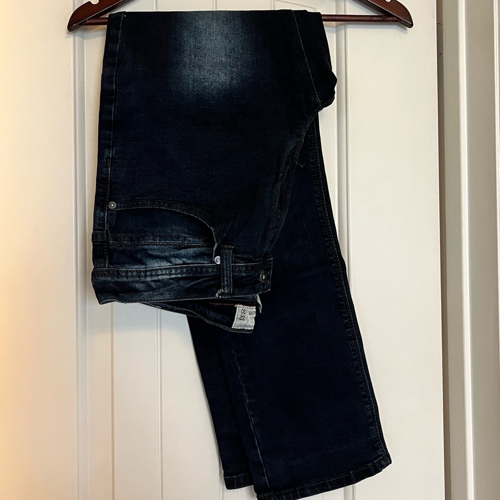 Men Dark Blue Jeans